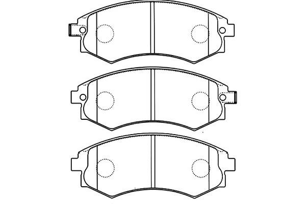 KAVO PARTS Комплект тормозных колодок, дисковый тормоз BP-3025